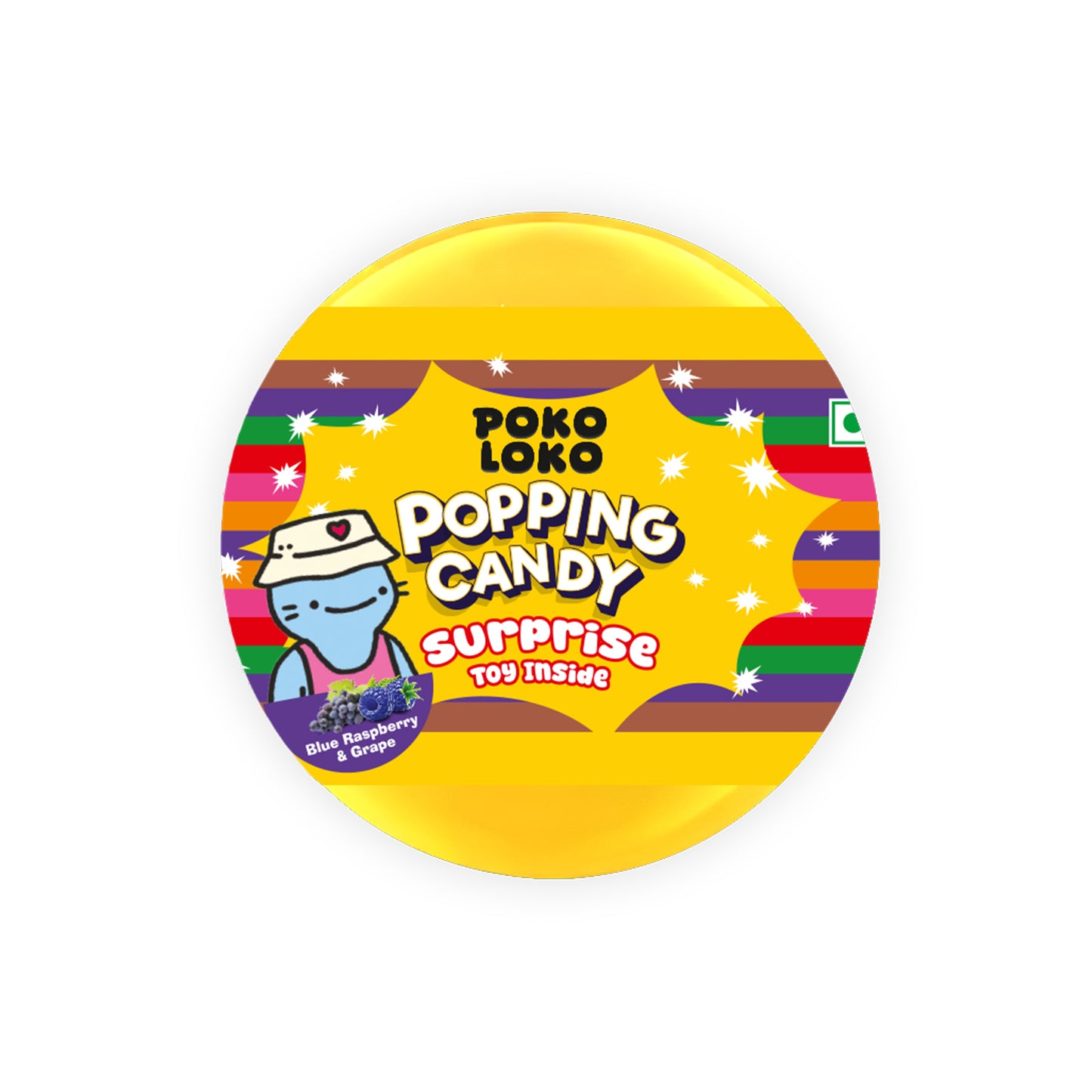 POKO LOKO Popping Candy - Strawberry & Green Apple 15g